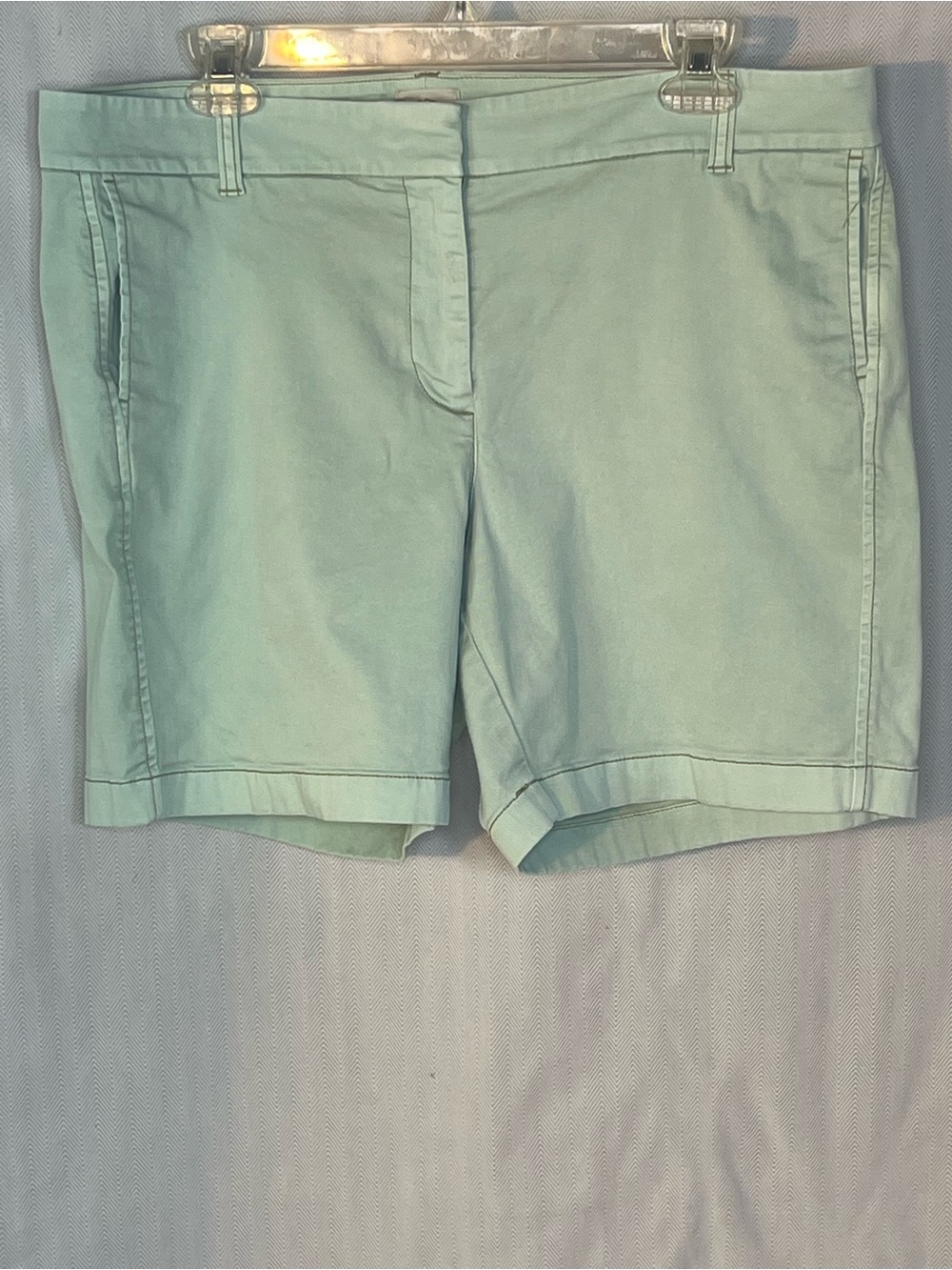 J. Crew Shorts Mint Green Chino’s Hand Pockets Cotton Stretch 14 👍